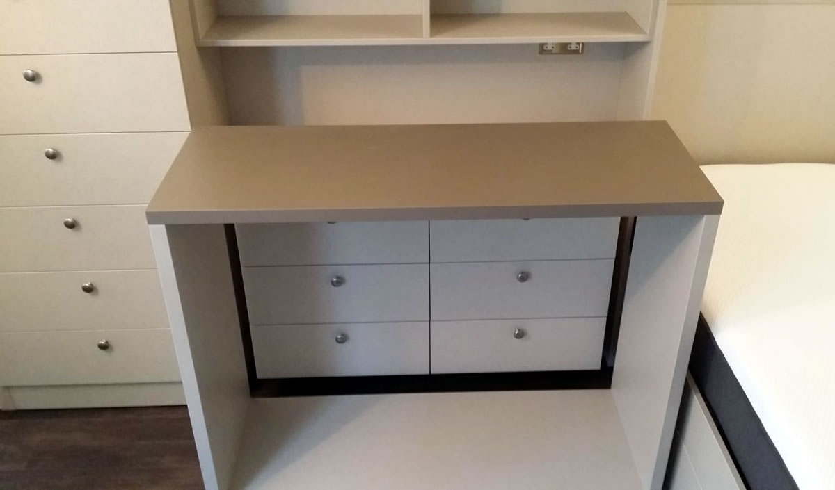 Wall Units Wardrobe Cupboards Pull Out Desk And Bed Harpenden